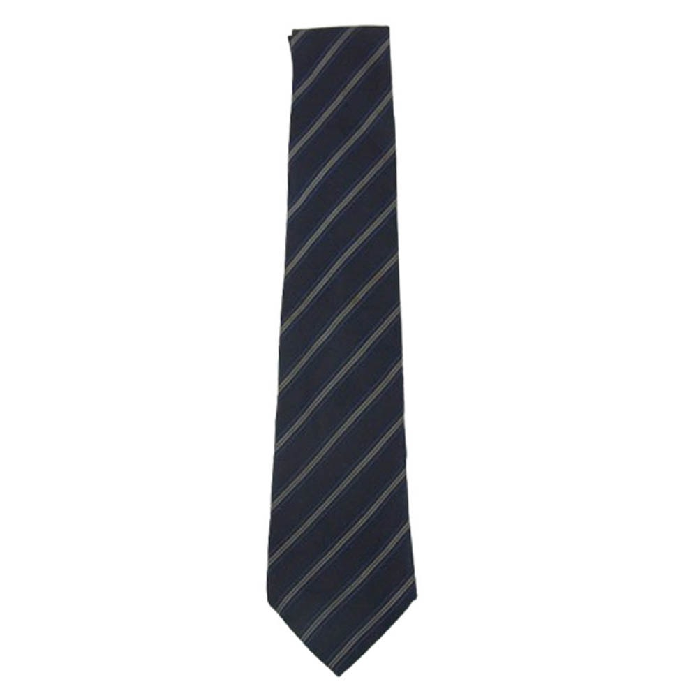 COMME des GARCONS HOMME コムデギャルソンオム ネクタイ 金文字タグ 総柄 シルク100% ネクタイ ブラック系【中古】