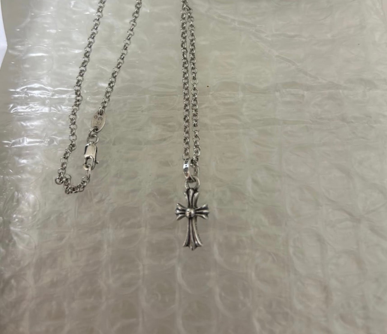Chrome Hearts CH Cross Baby Fat Charm "Silver"