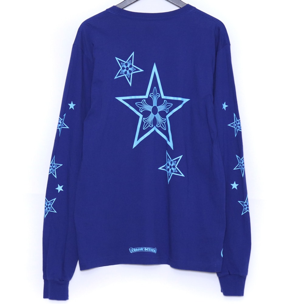 Chrome Hearts Back Star Print L/S T-Shirt "Blue"
