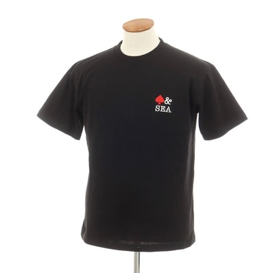 【中古】ウィンダンシー WIND AND SEA 2024年春夏 半袖Tシャツ ブラック【サイズM】【メンズ】