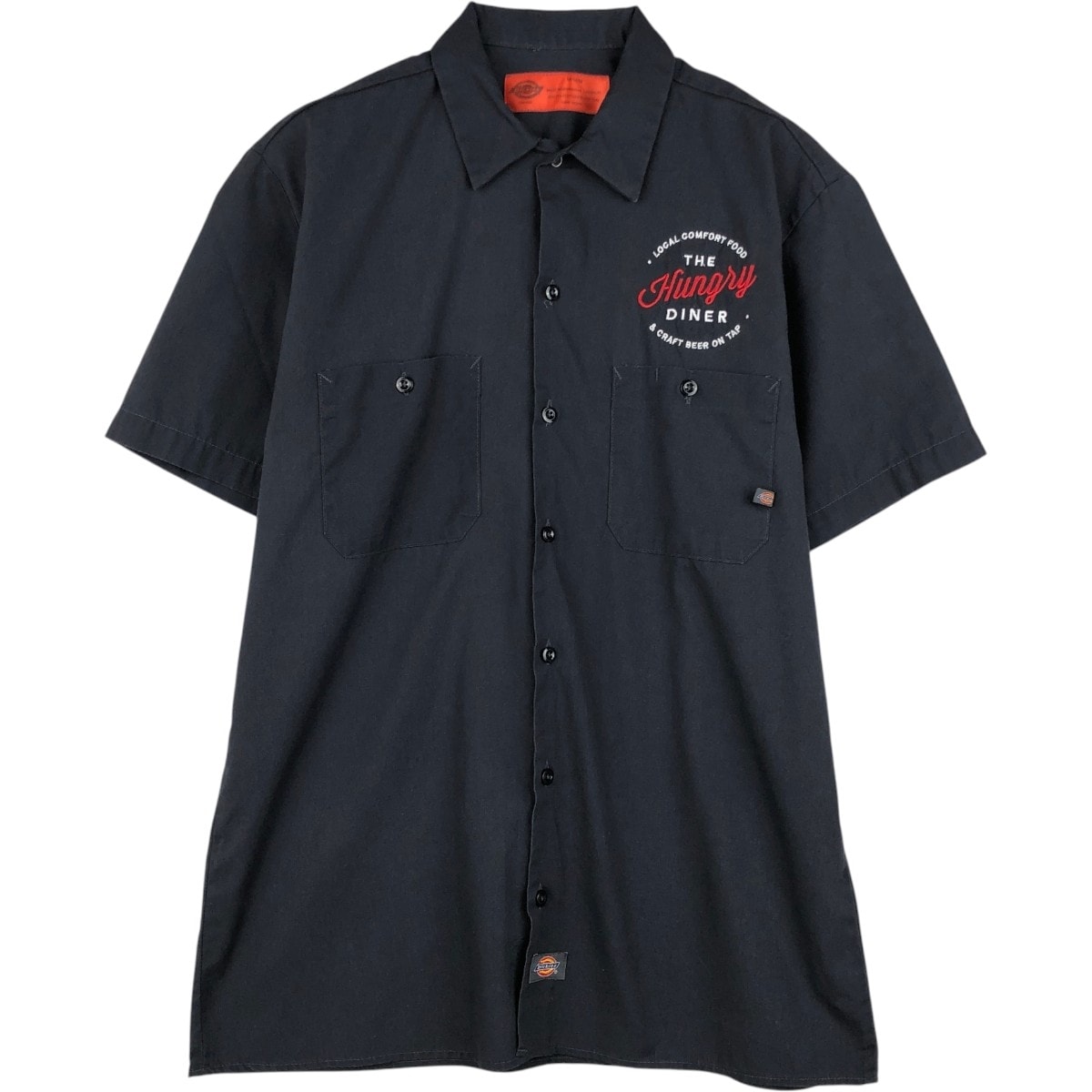 古着 ディッキーズ Dickies 半袖 ワークシャツ ボックスシャツ メンズM相当/eaa658061