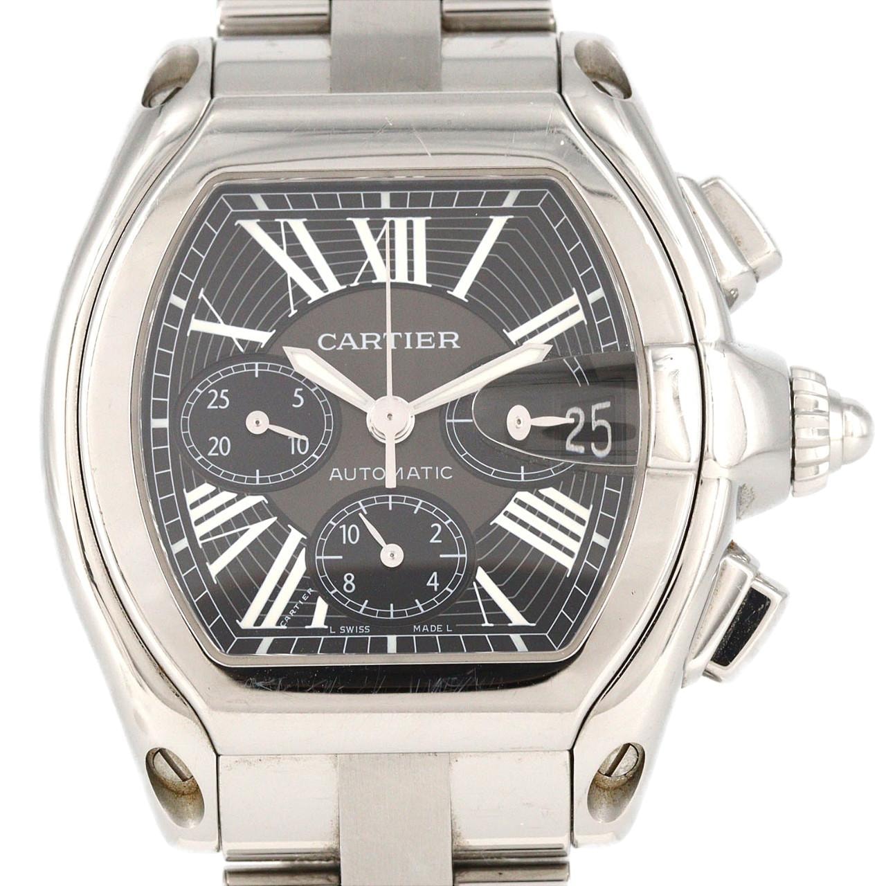 【ノーメンテナンス還元価格】カルティエ ロードスタークロノグラフXL W62020X6 SS 自動巻