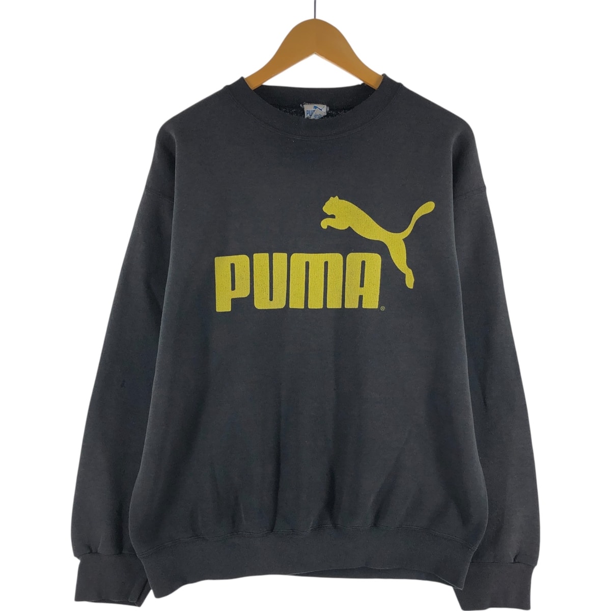 古着 80年代 プーマ PUMA ロゴスウェットシャツ トレーナー メンズL相当 ヴィンテージ/eaa530034