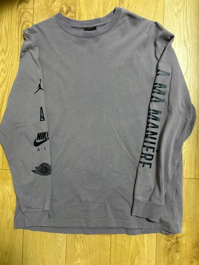 A MA MANIERE × JORDAN Long Tee "Violet Ore/Black"