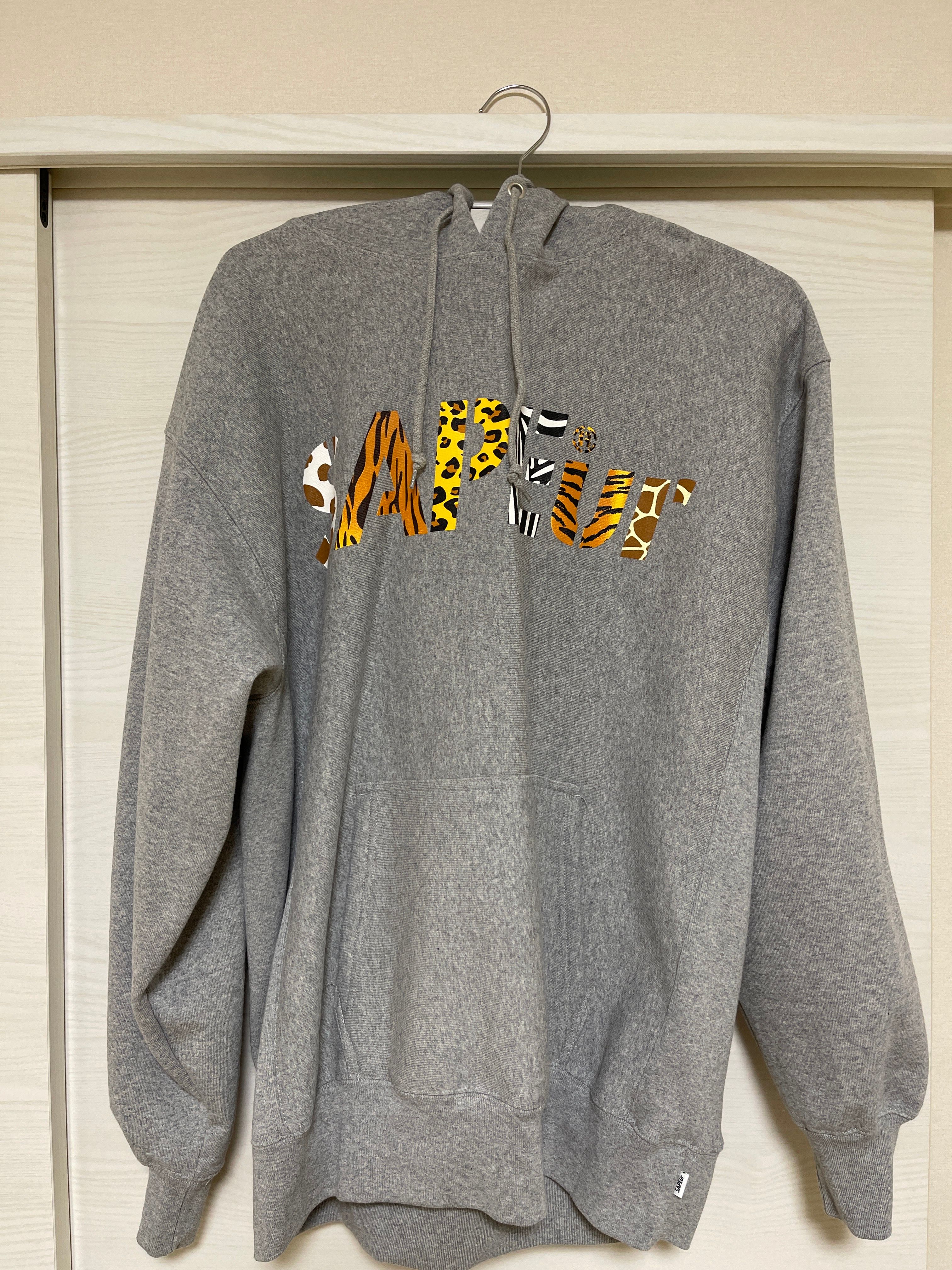 SAPEur Night Safari Logo Hoodie "Gray"