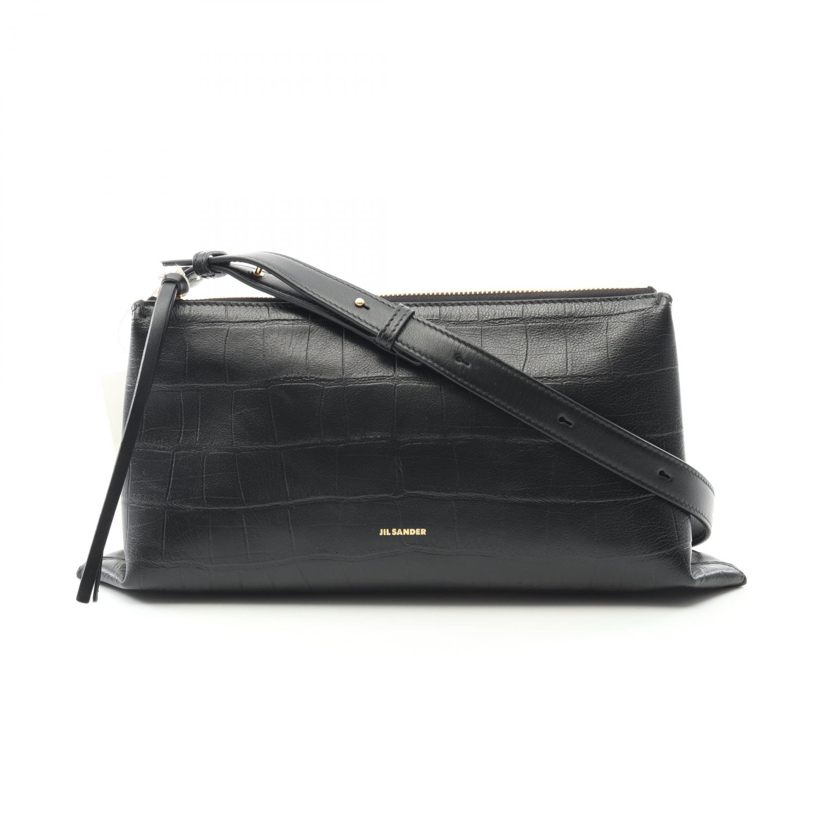 ジルサンダー JIL SANDER EMPIRE エンパイア スモール ショルダーバッグ バッグ レザー レディース ブラック系 J07WD0051P5359001 【中古】
