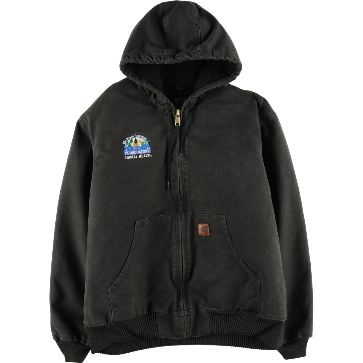 古着 00年代 カーハート Carhartt アクティブジャケット ダックフルジップパーカー メンズXL相当/eaa617185