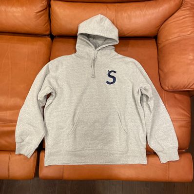 Supreme S Logo Hooded Sweatshirt "Heather Grey" (22FW)