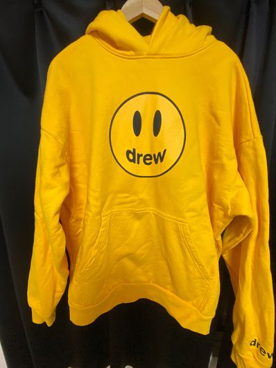 drew house mascot deconstructed hoodie "Light Yellow"
