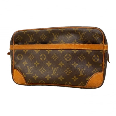 ★SALE【6db1051】ルイヴィトン クラッチバッグ モノグラム コンピエーニュ28 M51845 ブラウン【中古】メンズ