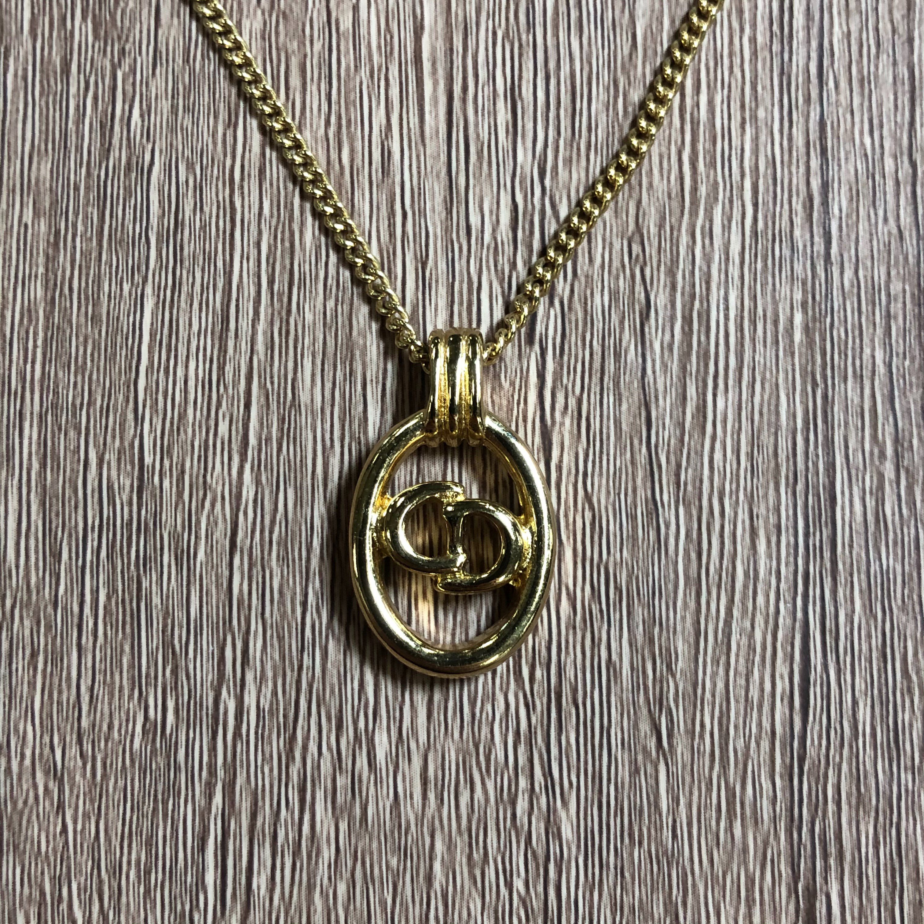Dior CD Logo Necklace "Gold"