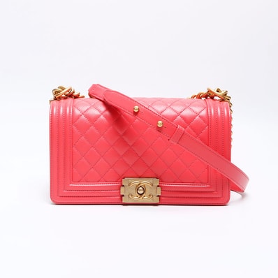 シャネル CHANEL ボーイシャネル キャビア ショルダーバッグ【中古】