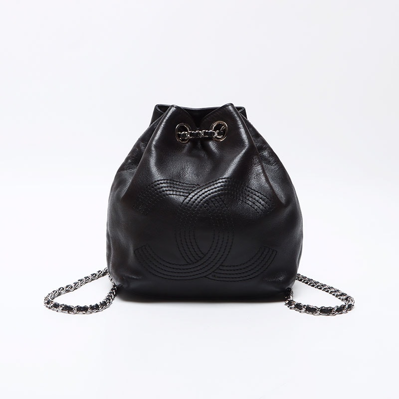 シャネル CHANEL ラムスキン ココマーク ミニ チェーン リュック・デイパック【中古】