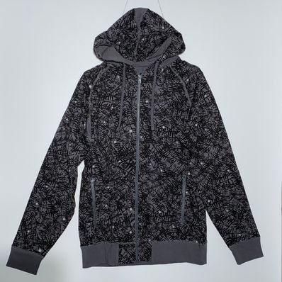 Stussy Logo Pattern Zip Hoodie