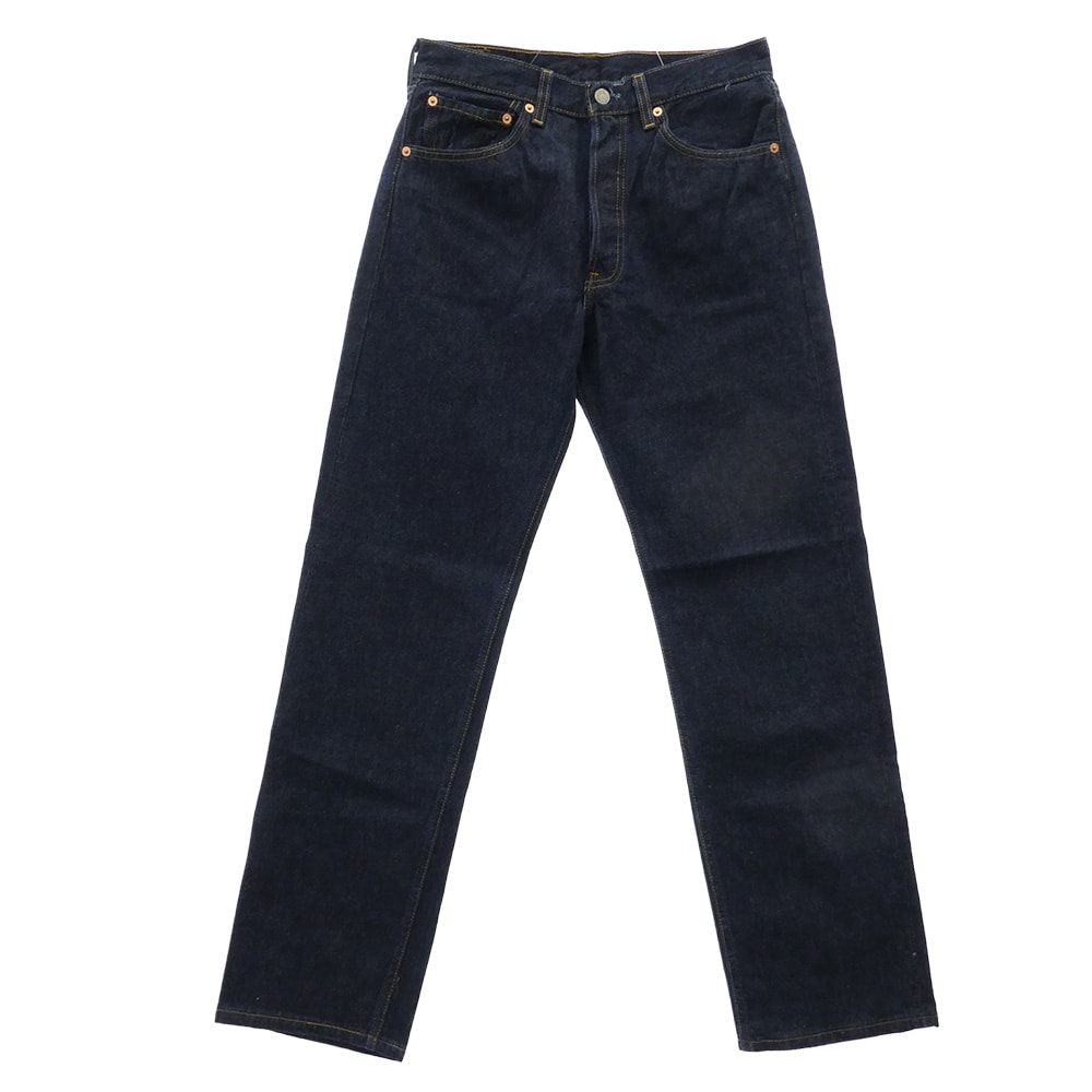 Levi's リーバイス デニムパンツ 501-01WA 00s USA製 501 スモールe ボタン裏553 フラッシャー付き ワンウォッシュ ジーンズ デニムパンツ W32 L32 インディゴブルー系 32【極上美品】【中古】