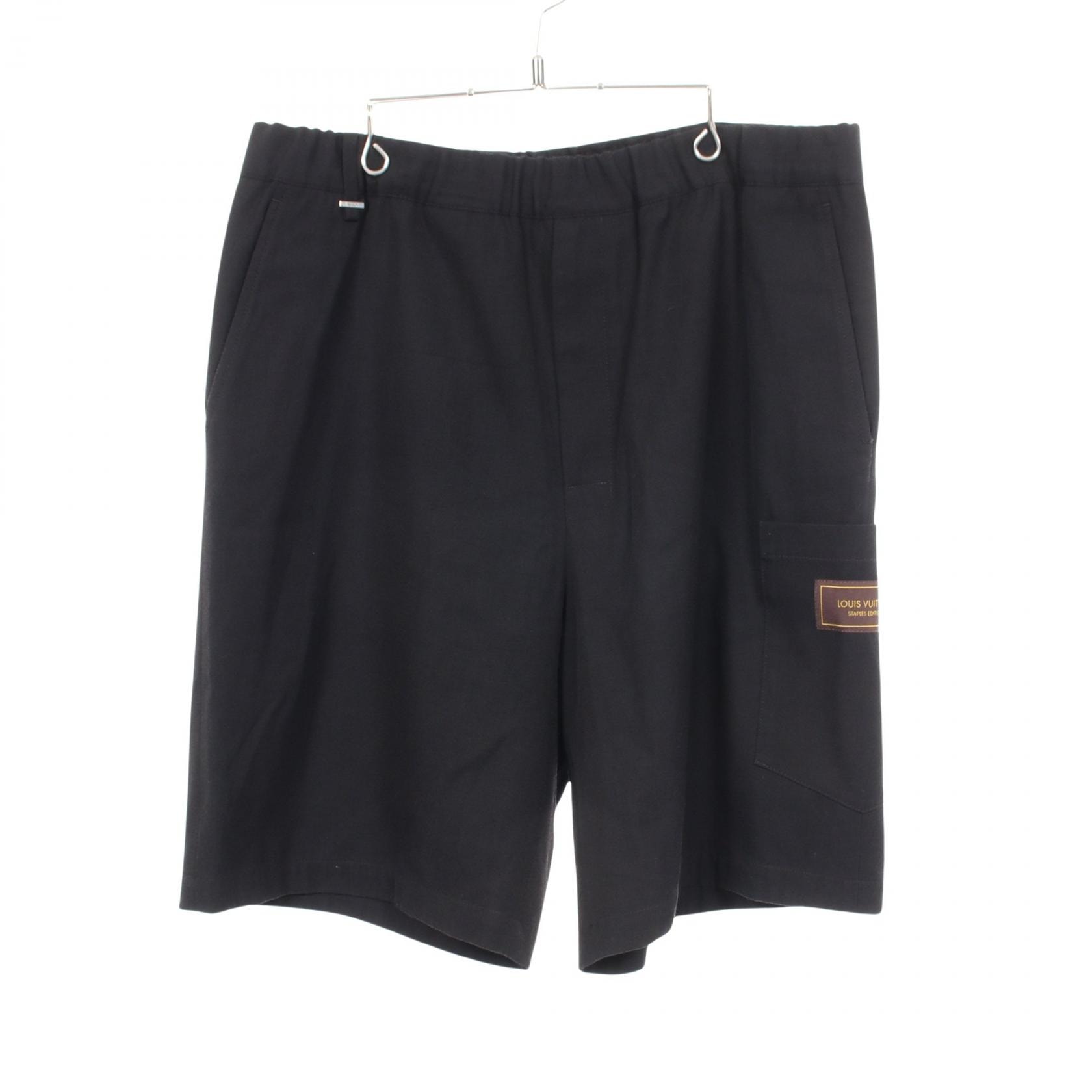 ルイ・ヴィトン LOUIS VUITTON ロゴ パンツ 衣料品 ボトムス ウール コットン メンズ ブラック系 RM212J DC8 HLP45W 【中古】