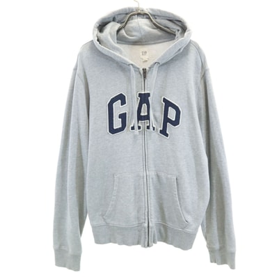 GAP ギャップ 長袖 スウェット ジップパーカー M グレー