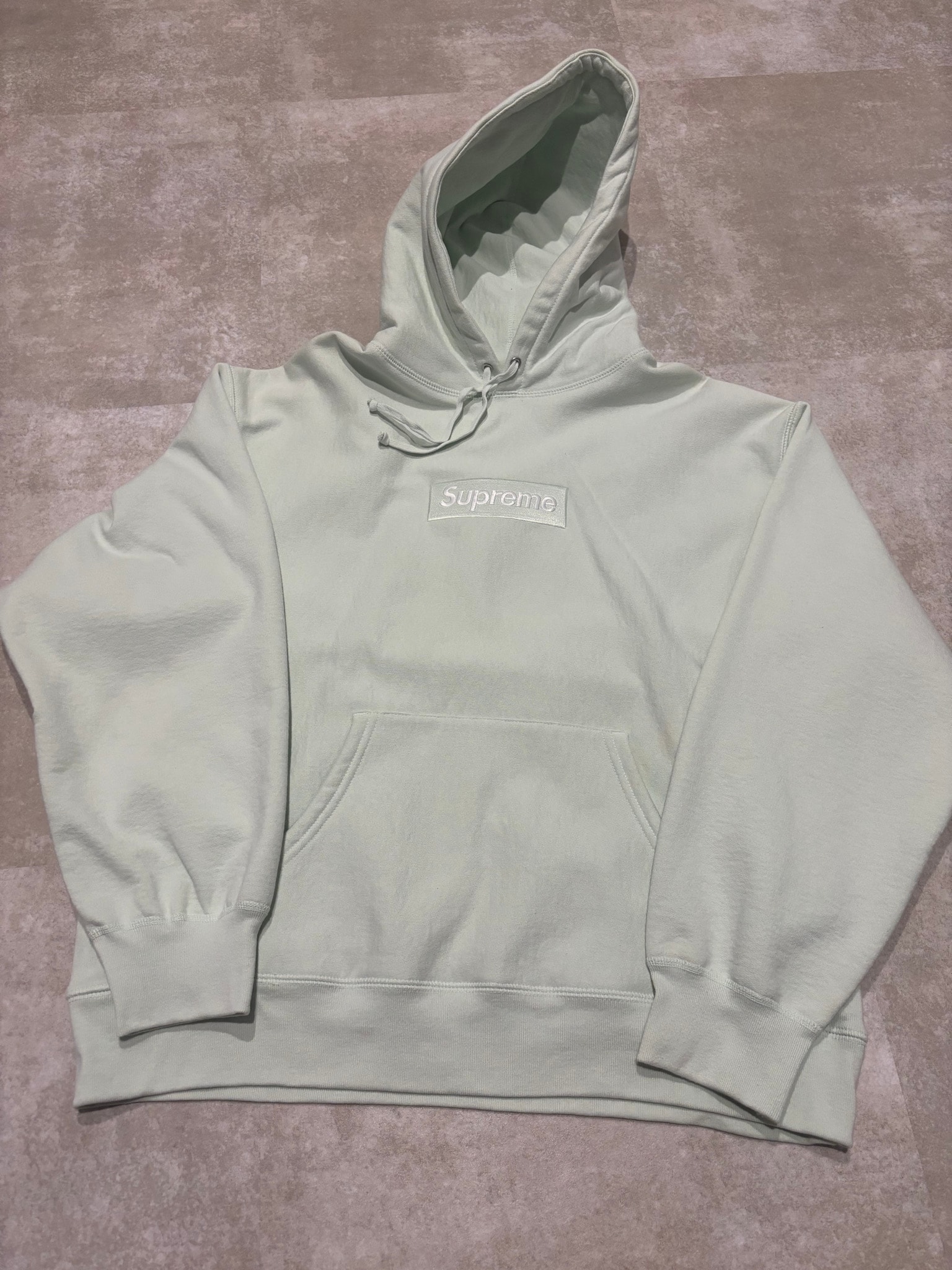 Supreme Box Logo Hooded Sweatshirt "Light Green" (23FW)