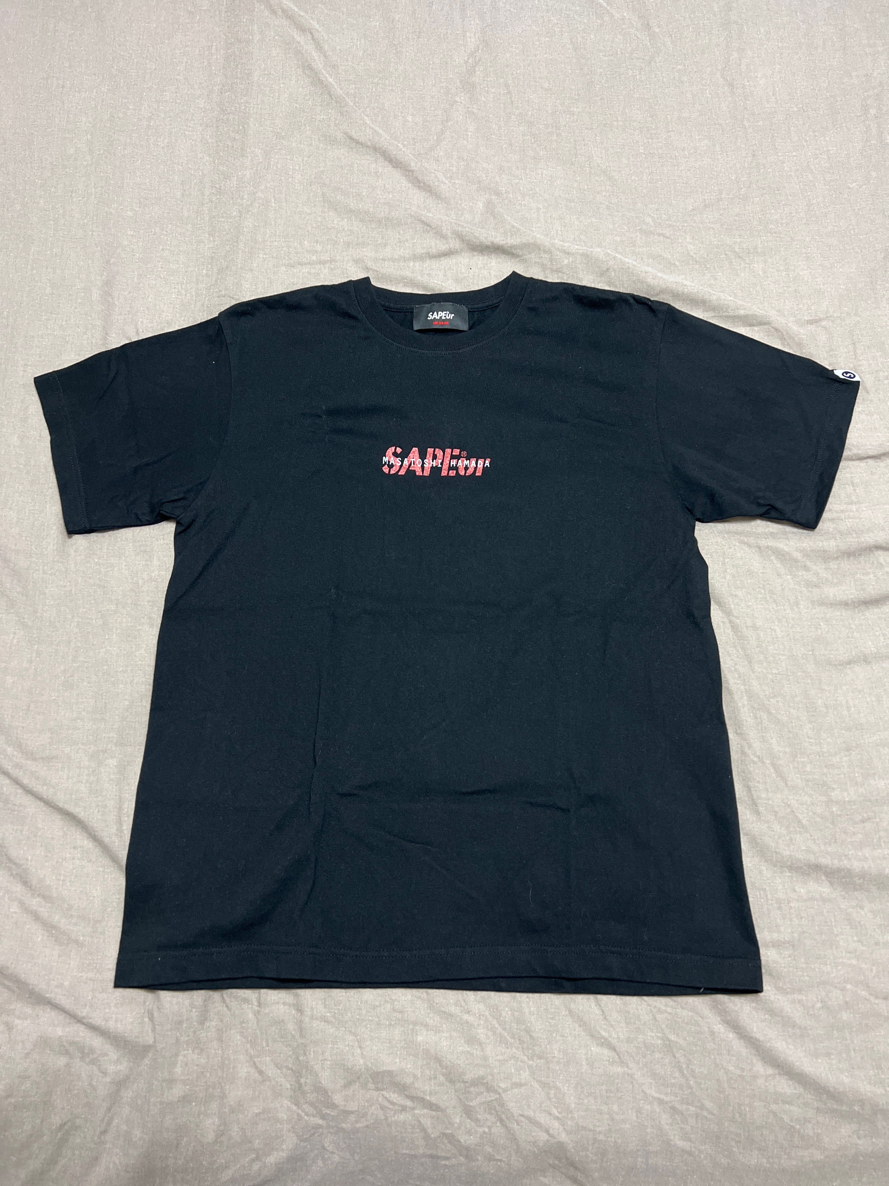 SAPEur x MASATOSHI HAMADA Coralpink S/S Tee "Black"