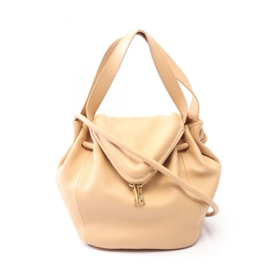 ボッテガヴェネタ BOTTEGA VENETA ピーク 2WAY ショルダーバッグ バッグ レザー レディース ベージュ系 【中古】