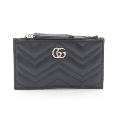 グッチ GUCCI ダブルG コインケース 財布 レザー レディース ブラック系 813353DTDHD1000 【新品】