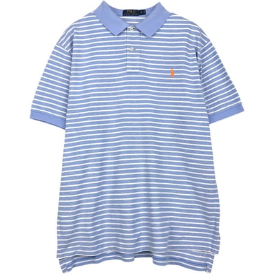 古着 ラルフローレン Ralph Lauren POLO RALPH LAUREN 半袖 ボーダー ポロシャツ メンズXL相当/eaa656515
