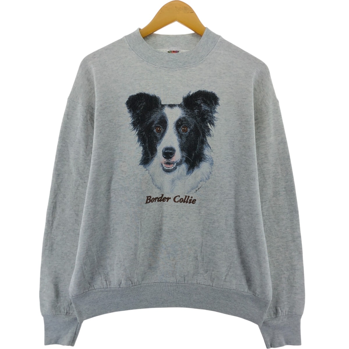 古着 90年代 フルーツオブザルーム FRUIT OF THE LOOM BEST 犬柄 アニマル スウェットシャツ トレーナー カナダ製 メンズL相当 ヴィンテージ/eaa472583