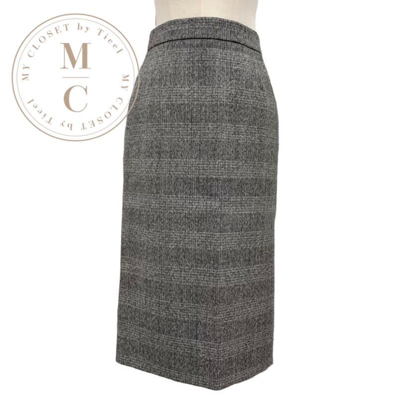 プラダ PRADA ボトムス ウール グレー スカート ツイード