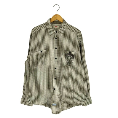 90S 香港製 コットン チェックシャツ【1142067857285】