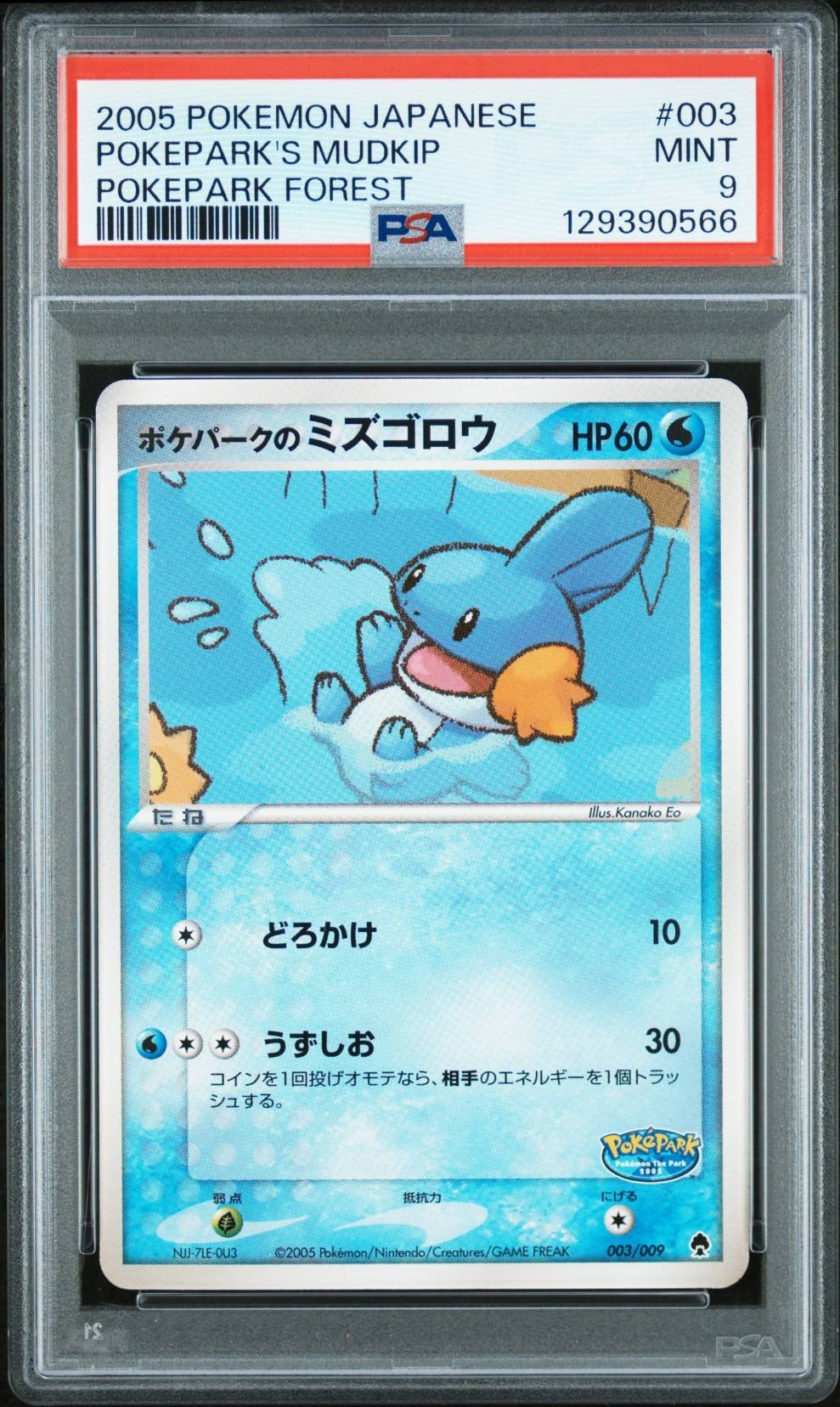 PSA9ポケパークのミズゴロウ [PCG 003⁄009](ポケパークプレミアム