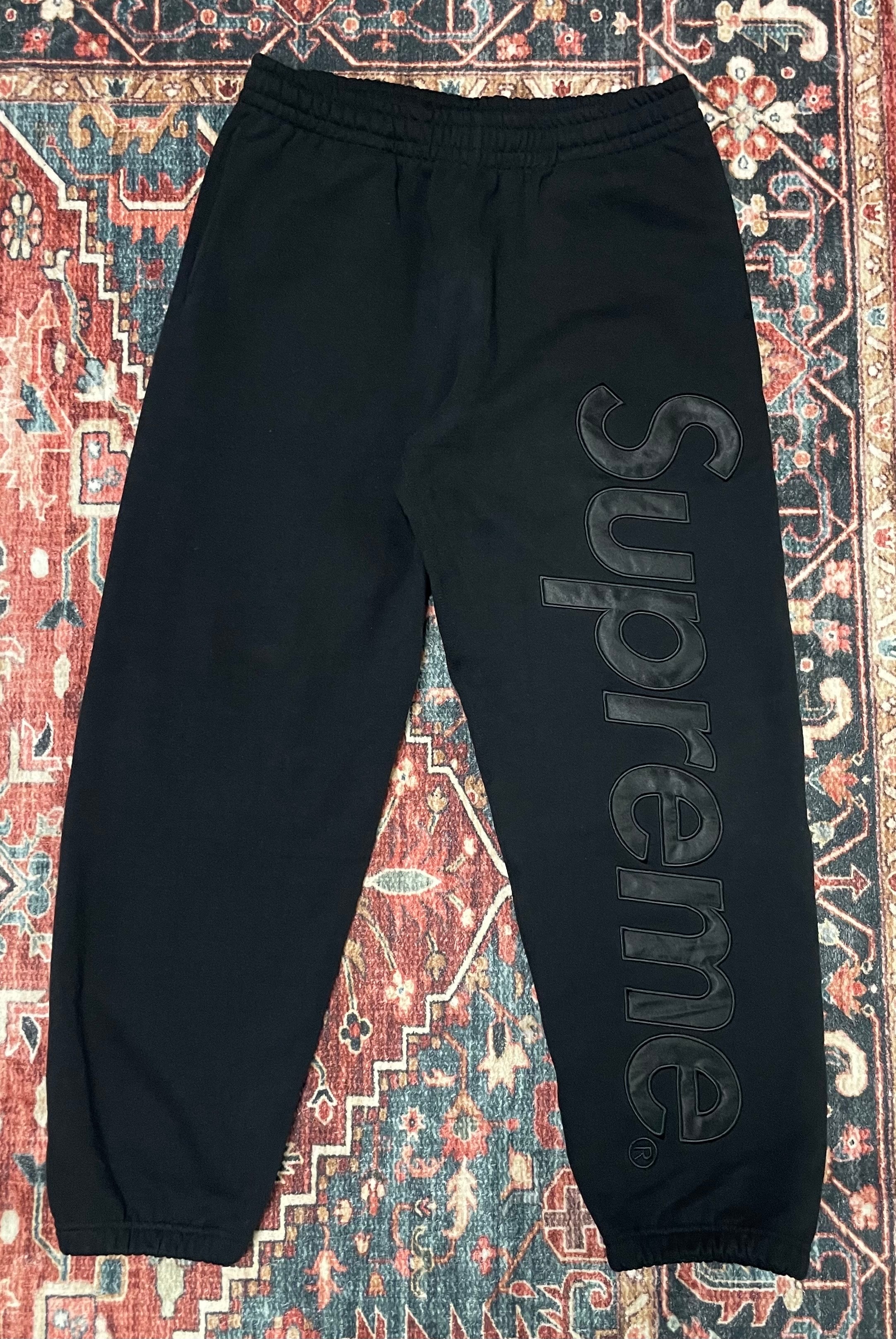 Supreme Satin Applique Sweatpant (23FW) 