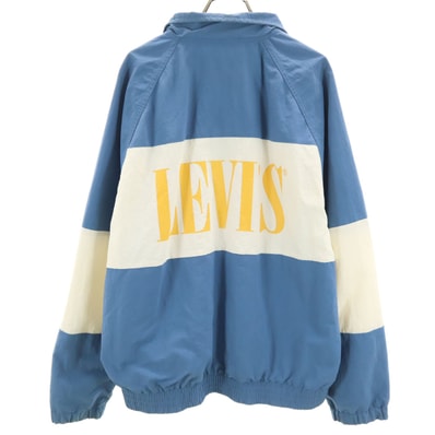 Levi's リーバイス バックロゴ ナイロンジャケット M ブルー系