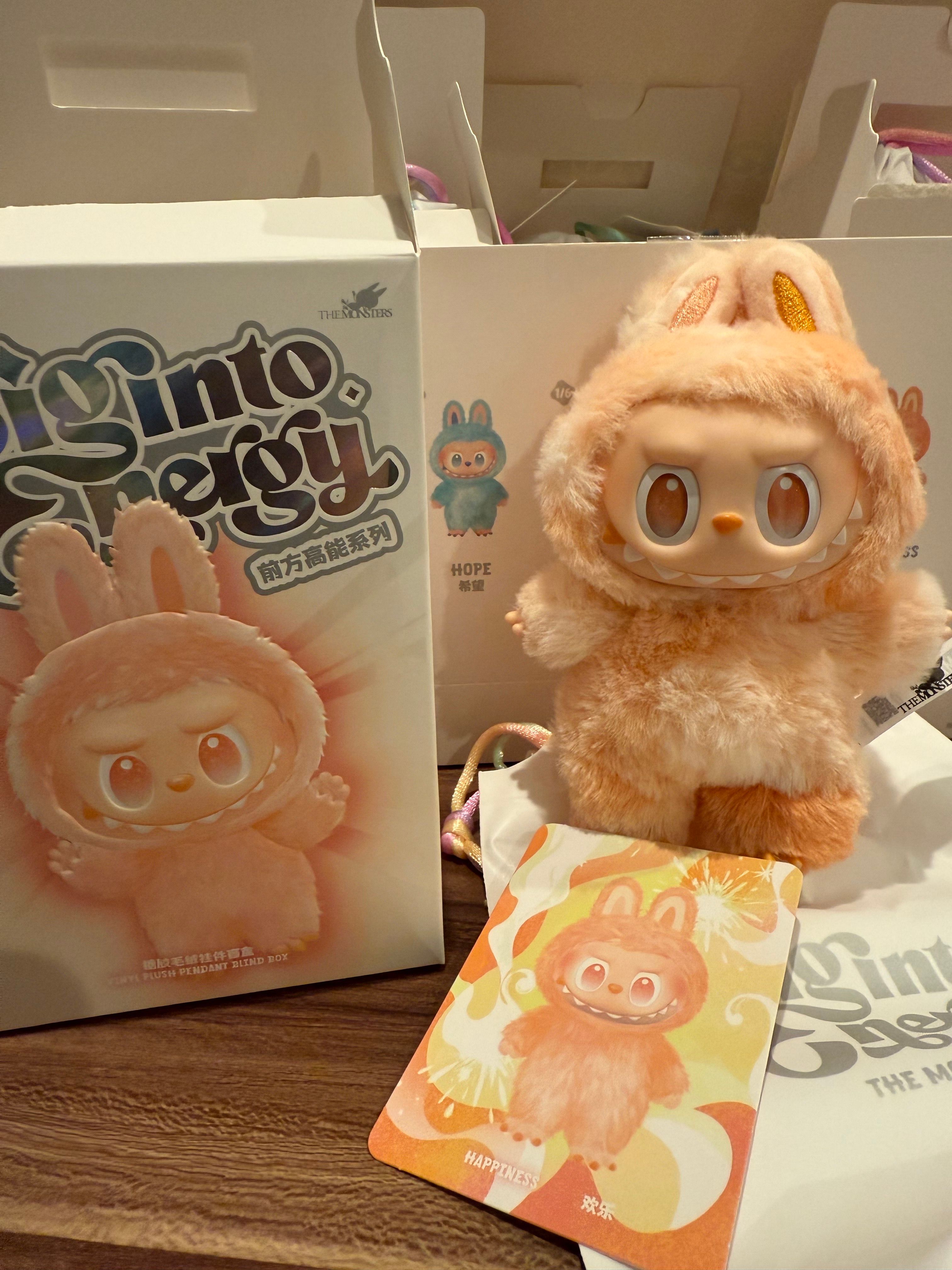 POP MART THE MONSTERS (LABUBU) Big into Energy Series Plush Pendant HAPPINESS