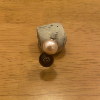 Stussy Spring 24 Jewelry 8 Ball Earring "Sterling Silver"