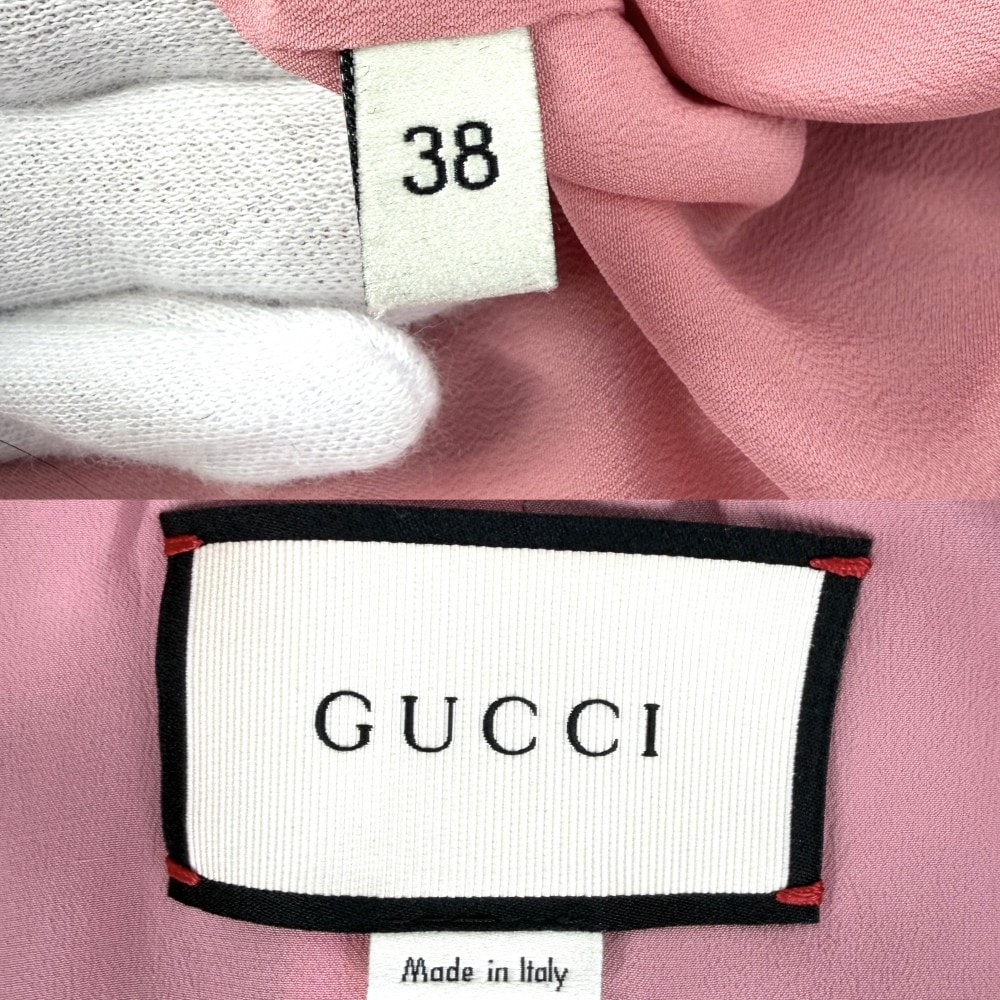 B (目立った傷や汚れなし)】GUCCI グッチ テーラードジャケット フリル