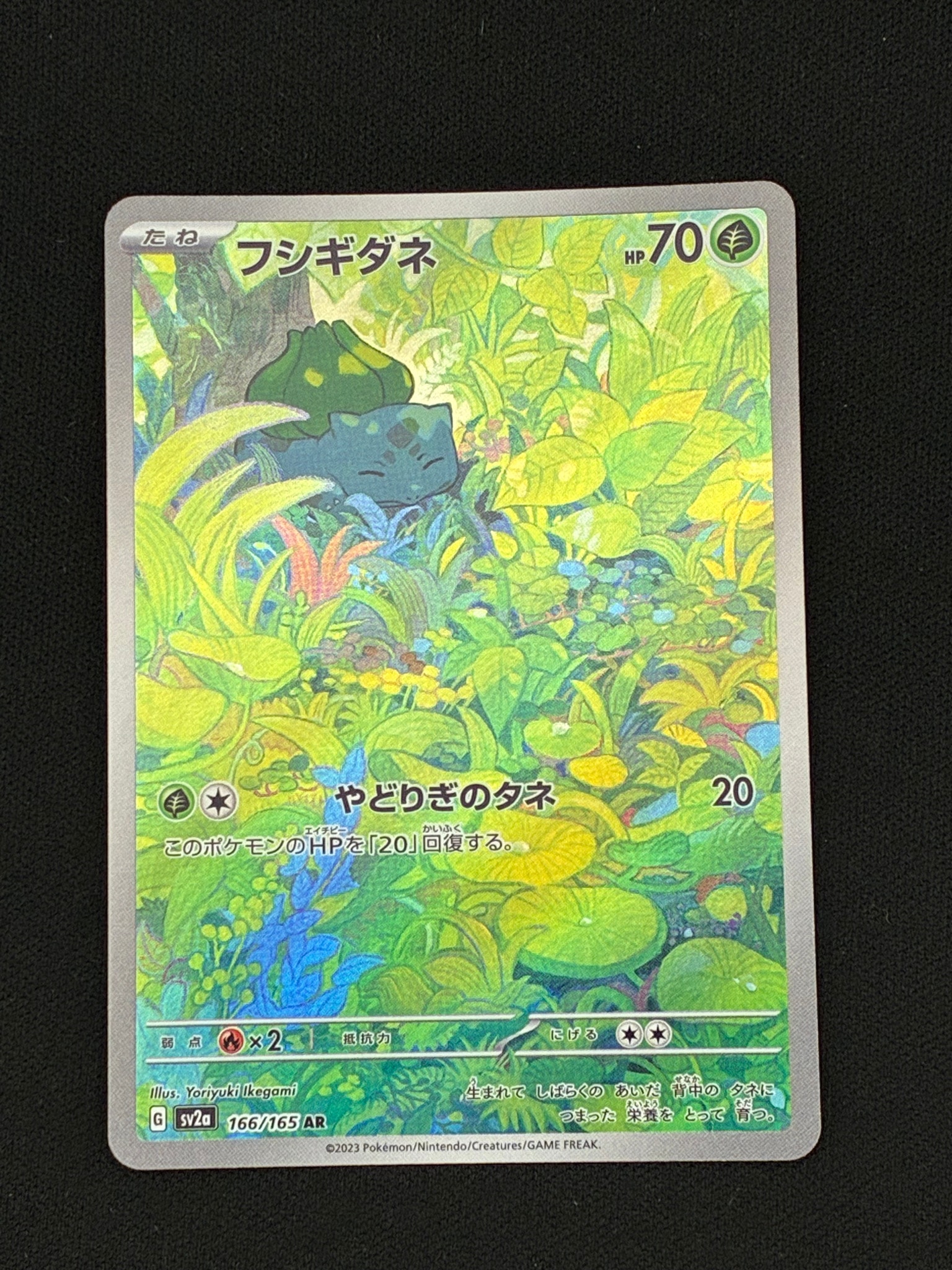 フシギダネ AR[SV2a 166/165](強化拡張パック「ポケモンカード151