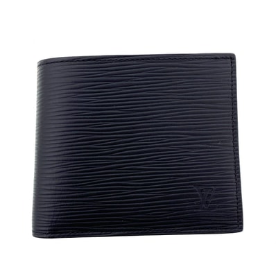 LOUIS VUITTON ルイ・ヴィトン ポルトフォイユ マルコ NM 二つ折り財布 M62289 エピレザー ブラック メンズ【中古】