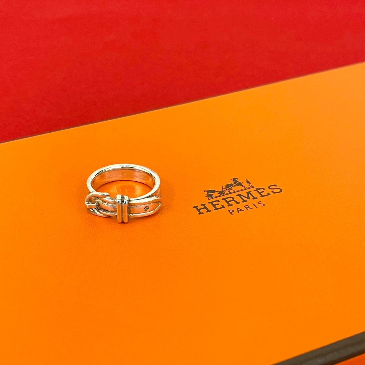 HERMES エルメス サンチュール シルバー925 リング・指輪 9号 シルバー
 92783