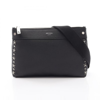ジミーチュウ JIMMY CHOO スタースタッズ ショルダーバッグ バッグ レザー レディース ブラック系 【中古】