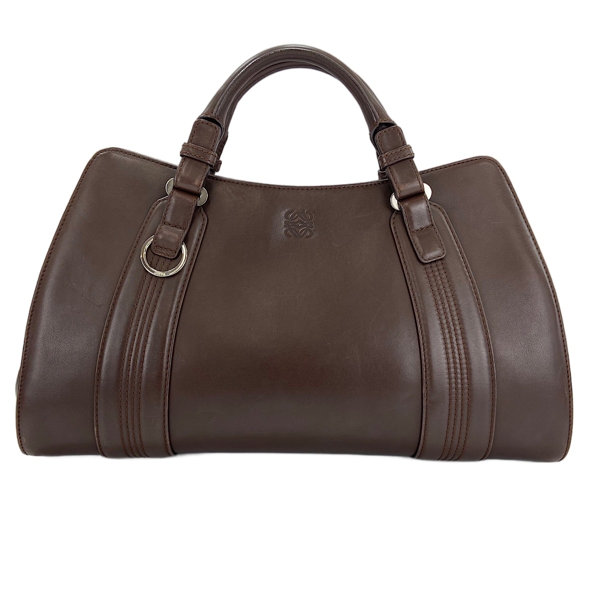 ロエベ LOEWE レザー カモッシオ ハンドバッグ【中古】