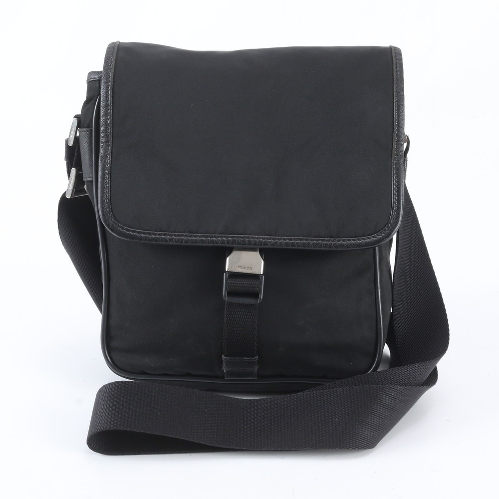 ■美品 プラダ テスート ナイロントライアングルロゴショルダーバッグ