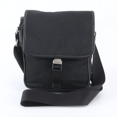 ■美品 プラダ テスート ナイロントライアングルロゴショルダーバッグ