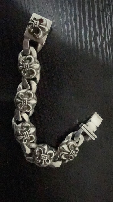 Chrome Hearts BS Flare Link Bracelet "Silver"