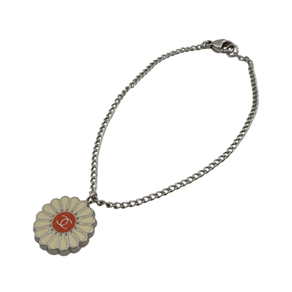 シャネル CHANEL ブレスレット ココマーク フラワー ブレスレット 2004年 春コレクション ヴィンテージ チェーン 04P シルバー
