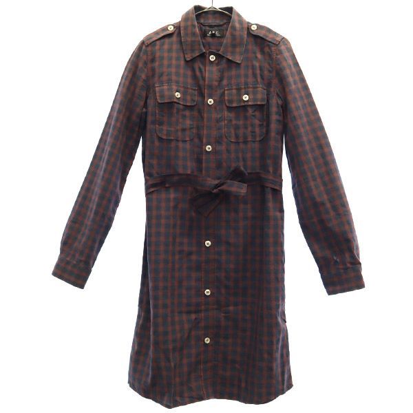 A.P.C. 長袖 シャツワンピース