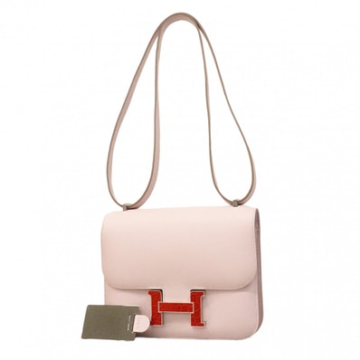 ★最終価格★SALE【6cd5228】エルメス ショルダーバッグ コンスタンスミニ エバーカラー アリゲーター モーヴシルベストル ブレイズ シルバー金具 B刻印【中古】レディース