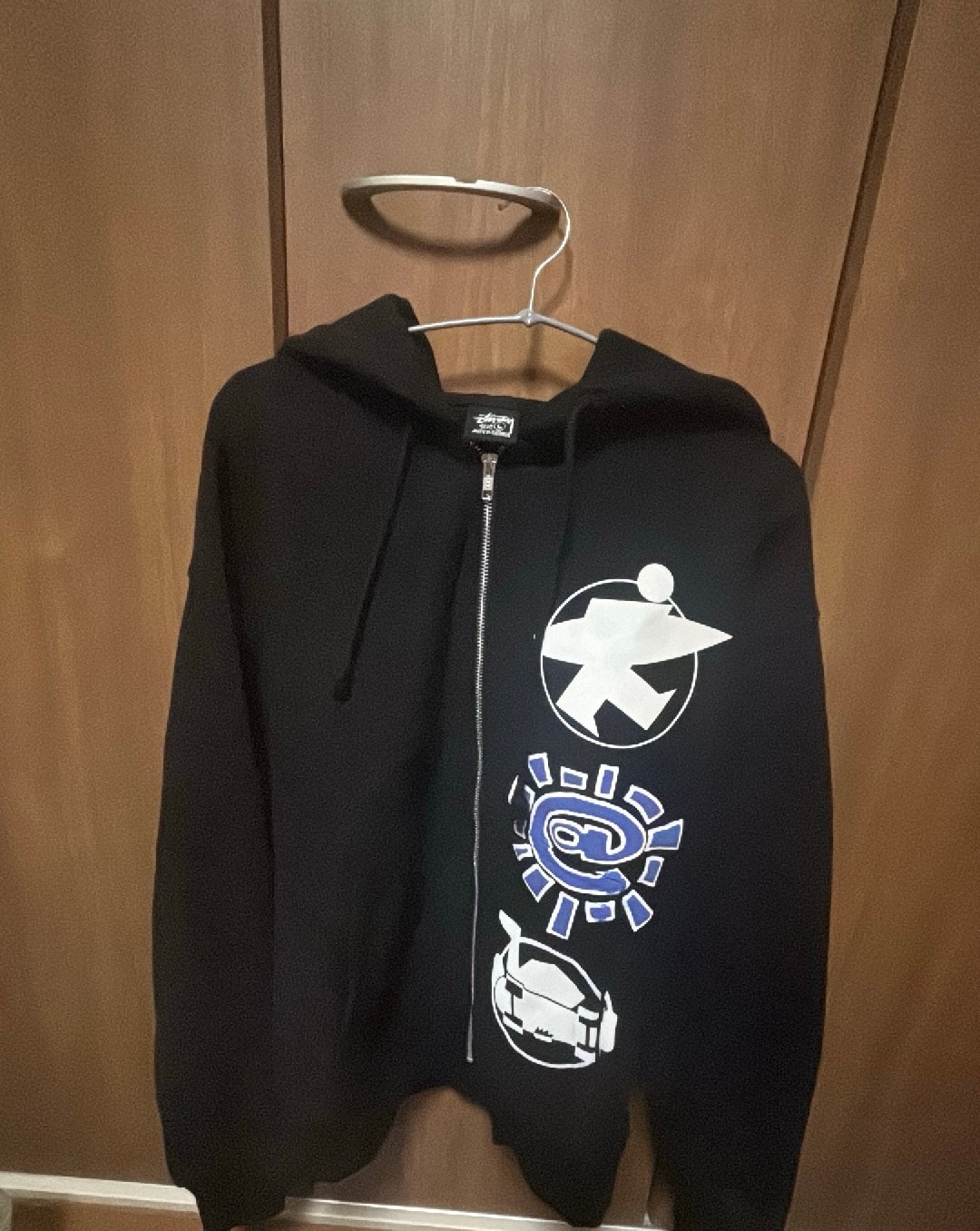 Stussy x Always Do What You Should Do Stack Zip Hoodie "Black"