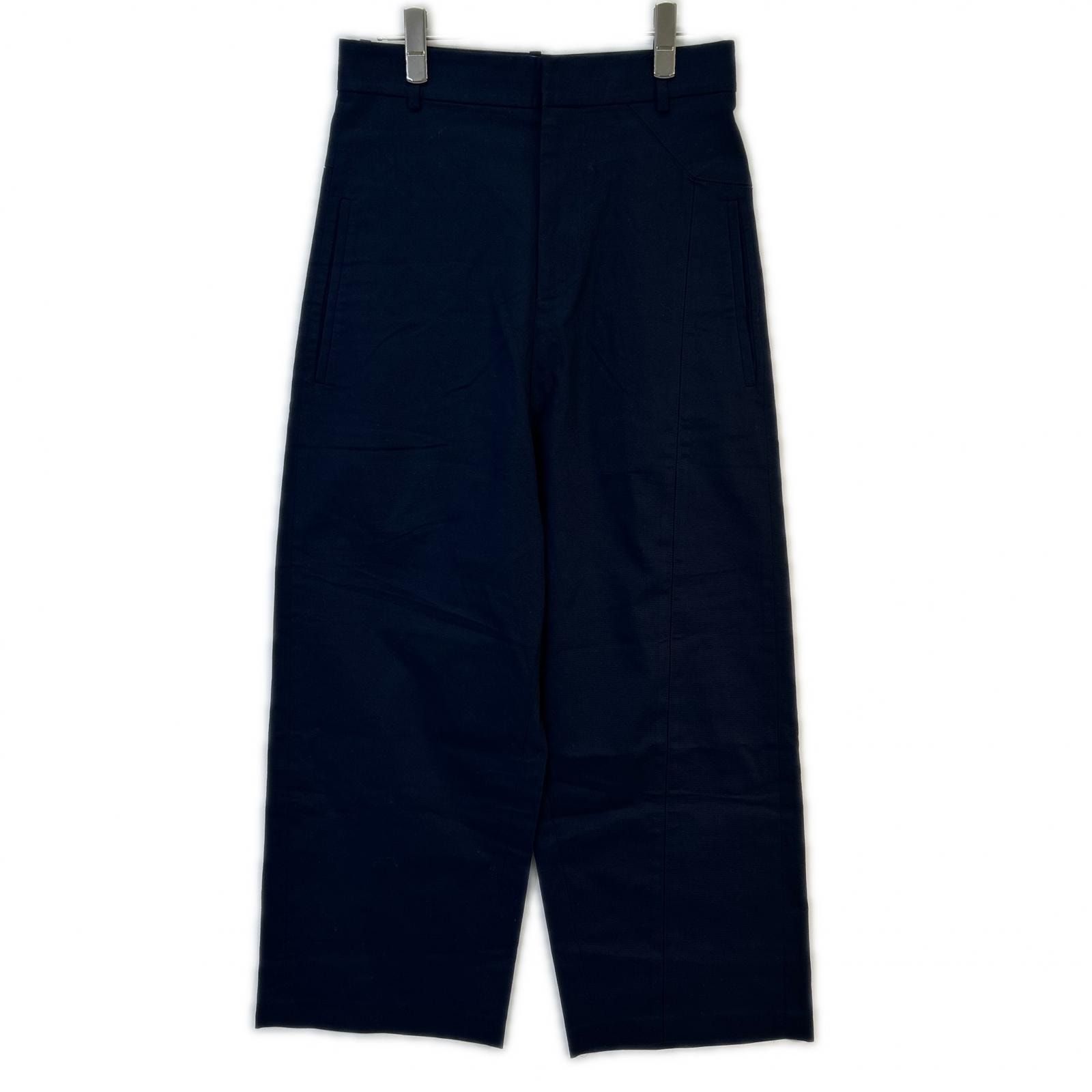 ロエベ H526Y04WC9 ネイビー PUZZLE TROUSERS ワイドパンツ 44