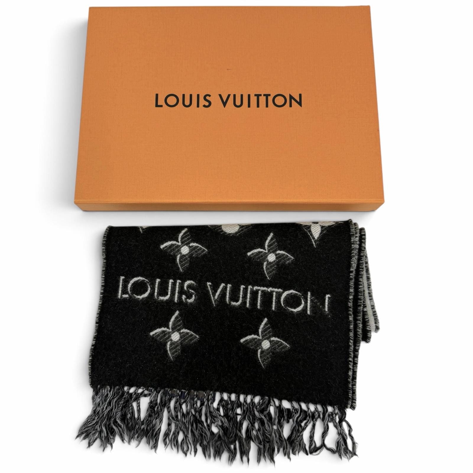 B (目立った傷や汚れなし)】美品 ルイヴィトン マフラー LV