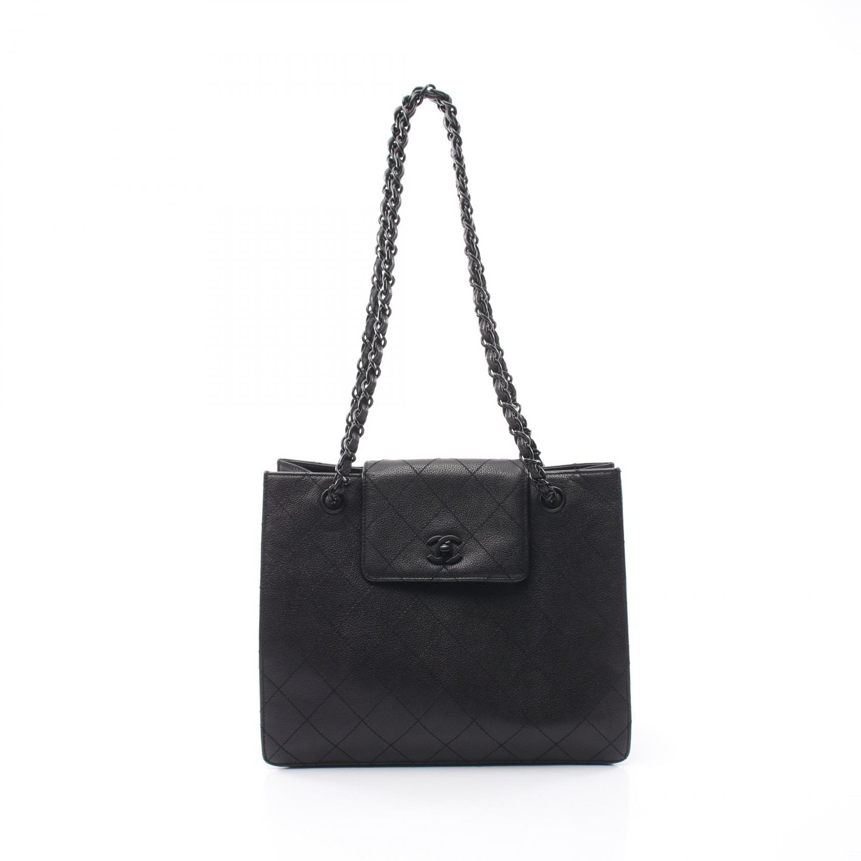 シャネル CHANEL マトラッセ トートバッグ バッグ キャビアスキン(グレインドカーフ) レディース ブラック系 【中古】